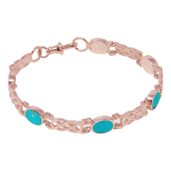 Rose Gold Turquoise Bracelet