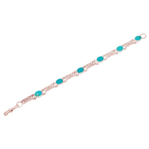 Rose Gold Turquoise Bracelet