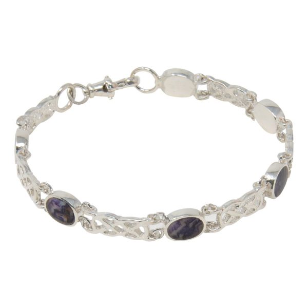 Silver Blue John Bracelet