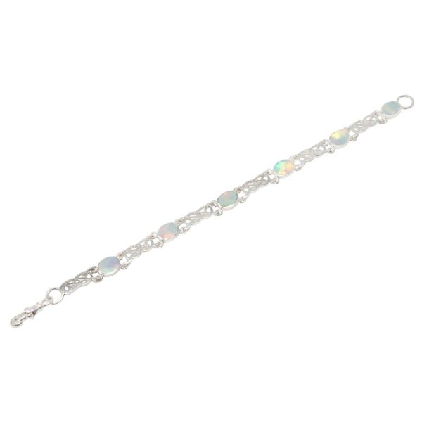 Silver Opalite Sun Ice Bracelet