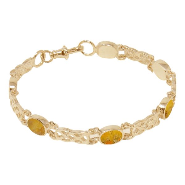 Yellow Gold Bumblebee Jasper Bracelet