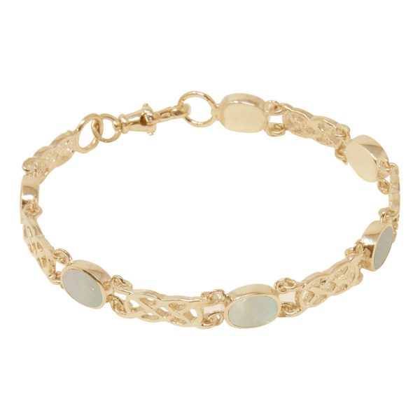 Yellow Gold Mother of Pearl Bracelet