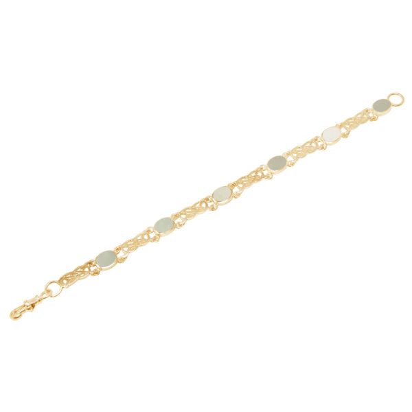 Yellow Gold Mother of Pearl Bracelet