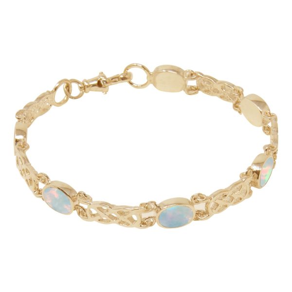 Yellow Gold Opalite Sun Ice Bracelet