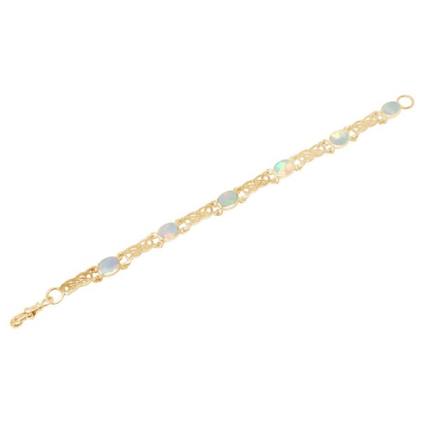 Yellow Gold Opalite Sun Ice Bracelet