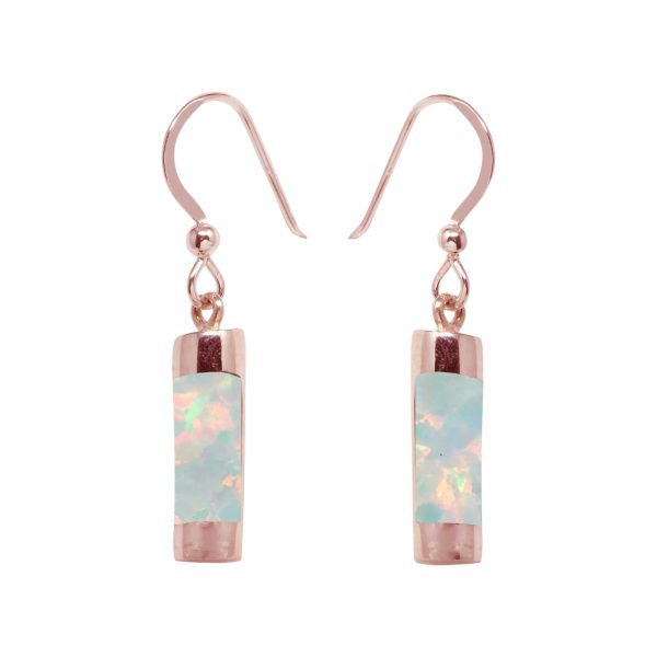 Rose Gold Opalite Sun Ice Drop Earrings