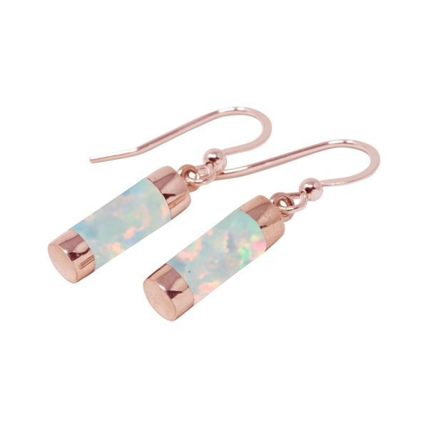 Rose Gold Opalite Sun Ice Drop Earrings