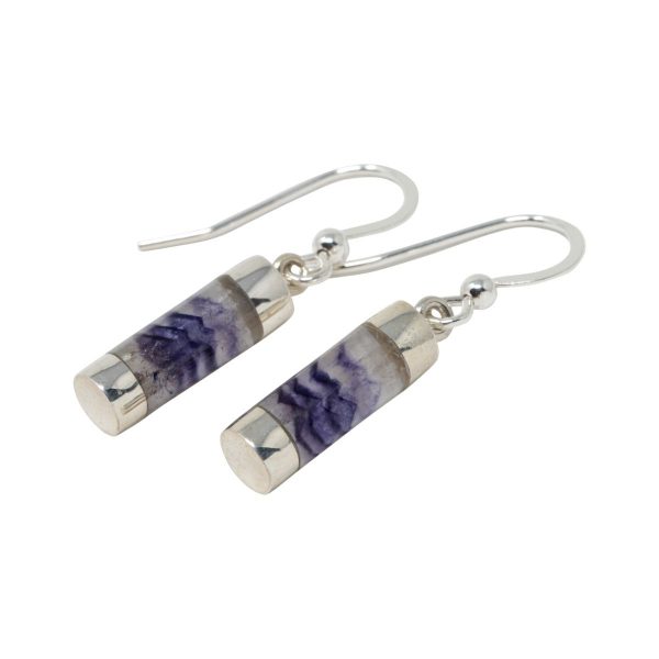 Silver Blue John Drop Earrings