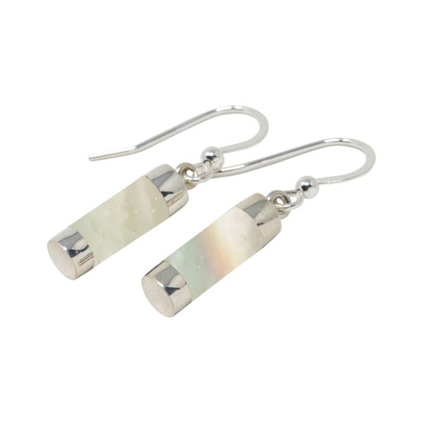 Silver Mother of Pearl Drop Earrings