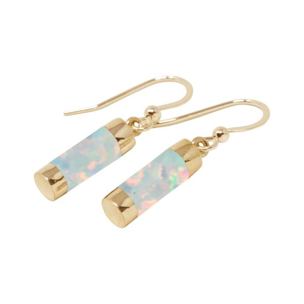 Gold Opalite Sun Ice Drop Earrings