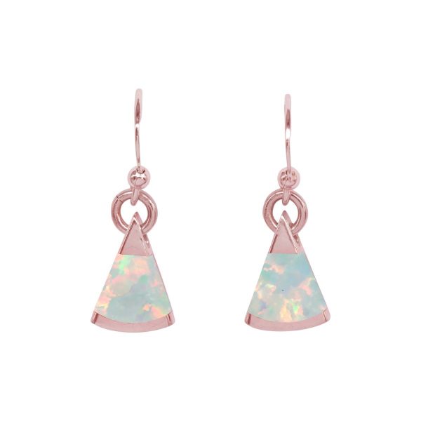 Rose Gold Opalite Sun Ice Drop Earrings