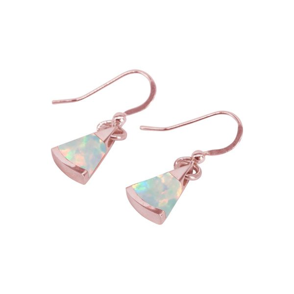 Rose Gold Opalite Sun Ice Drop Earrings