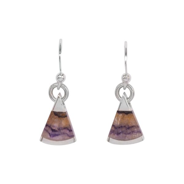 Silver Blue John Drop Earrings