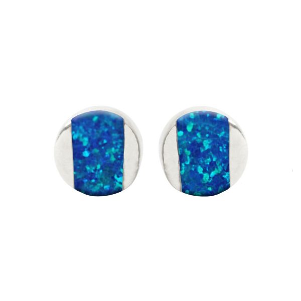 Silver Cobalt Blue Studs