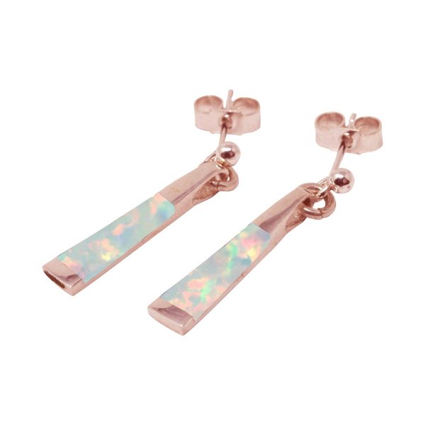 Rose Gold Opalite Sun Ice Drop Earrings