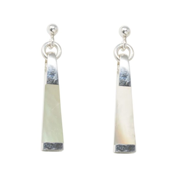 Silver Mother of Pearl Drop Earrings