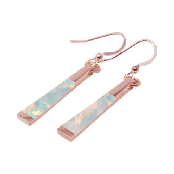 Rose Gold Opalite Sun Ice Drop Earrings