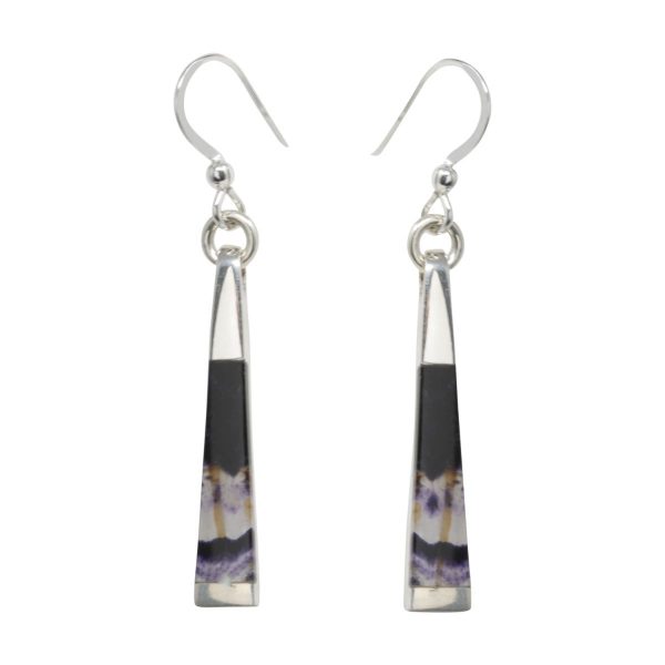 Silver Blue John Elegant Drop Earrings