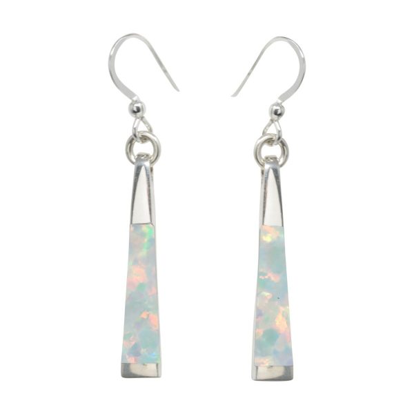 Silver Opalite Sun Ice Drop Earrings