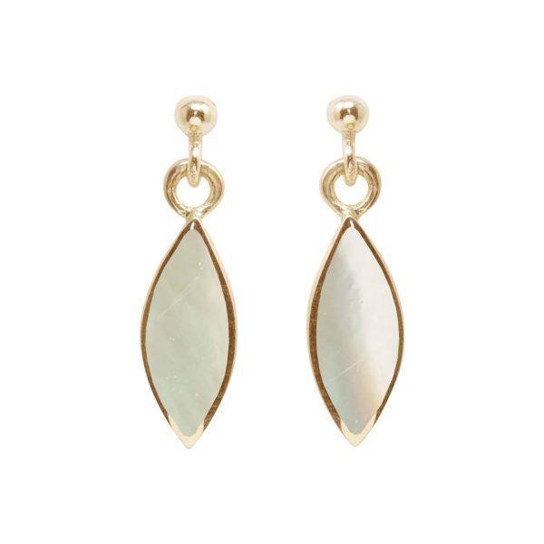 Yellow Gold Opalite Sun Ice Drop Earrings