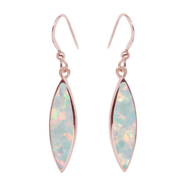 Rose Gold Opalite Sun Ice Drop Earrings