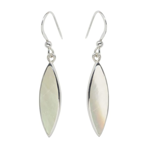 Silver Mother of Pearl Drop Earrings