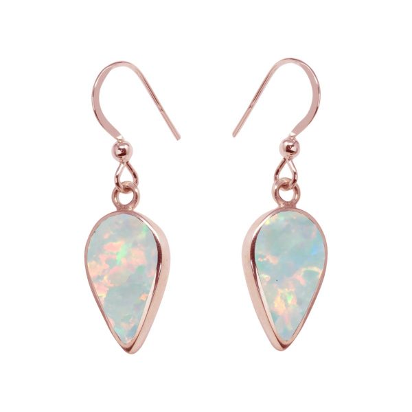 Rose Gold Opalite Drop Earrings