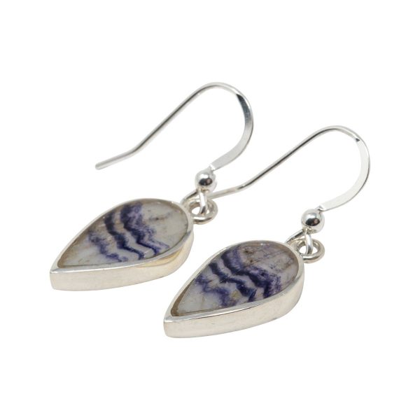 Silber Blue John Drop Earrings