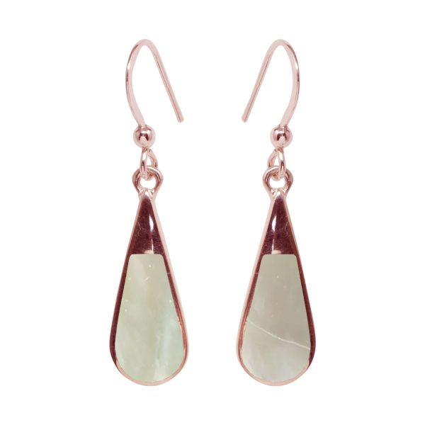 Gold Mother of Pearl Drop Earrings