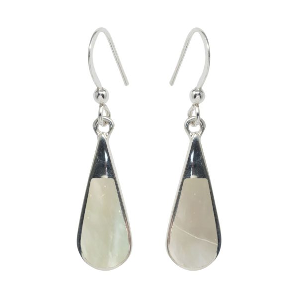 Silver Mother of Pearl Drop Earrings