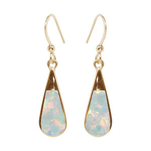 Gold Opalite Sun Ice Drop Earrings