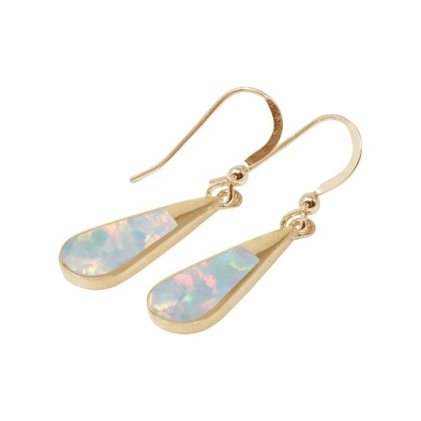 Gold Opalite Sun Ice Drop Earrings