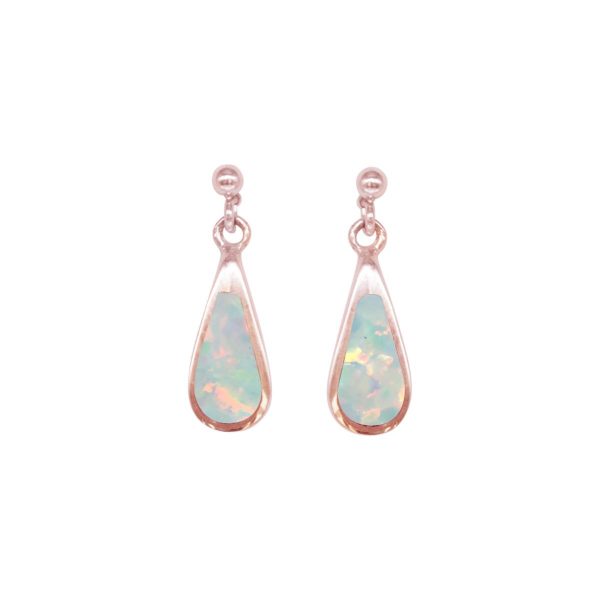 Rose Gold Opalite Sun Ice Drop Earrings