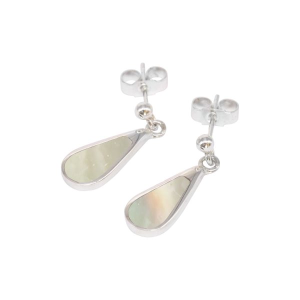 Silver Mother of Pearl Drop Earrings