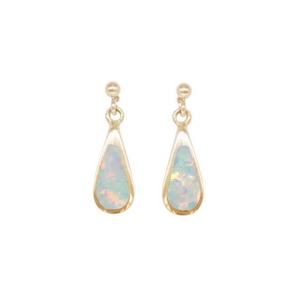 Gold Opalite Sun Ice Drop Earrings