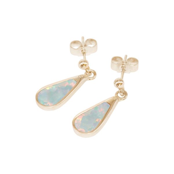 Gold Opalite Sun Ice Drop Earrings