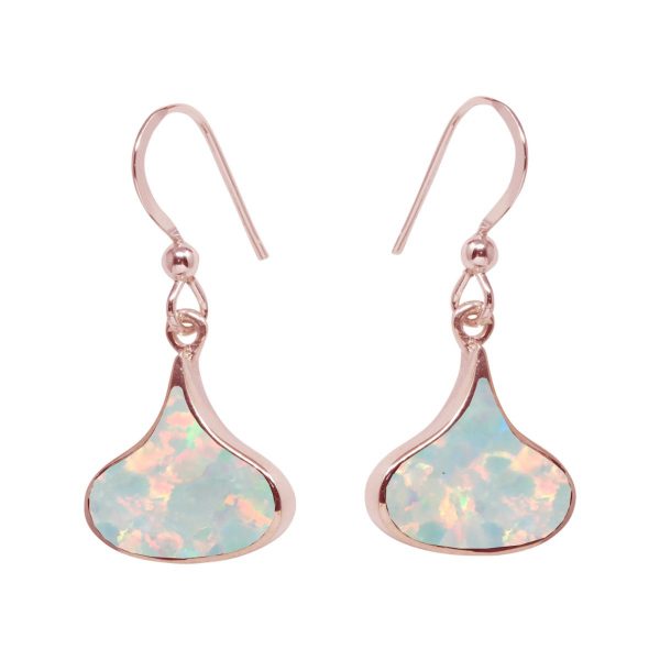 Rose Gold Opalite Sun Ice Drop Earrings