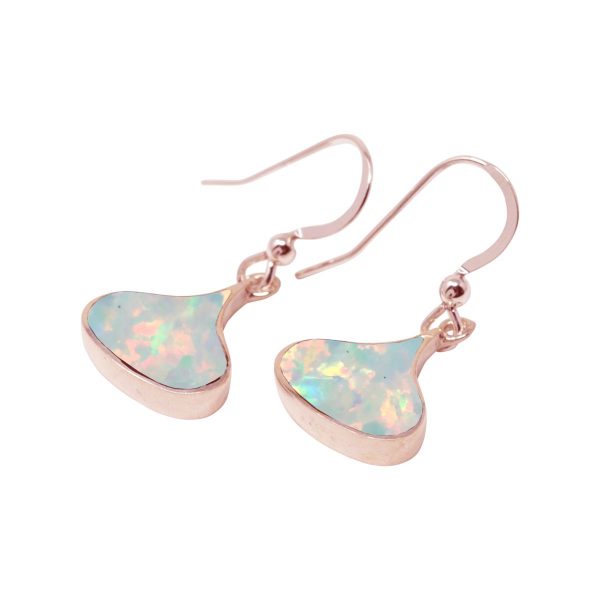 Rose Gold Opalite Sun Ice Drop Earrings