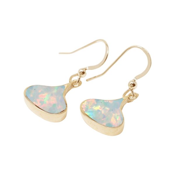 Gold Opalite Sun Ice Drop Earrings