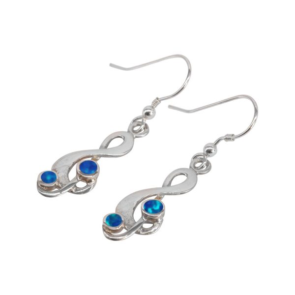 Silver Opalite Cobalt Blue