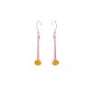 Rose Gold Bumblebee Jasper Drop Earrings