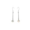 Silver Mother of Pearl Drop Earrings