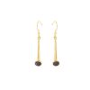 Yellow Gold Blue Goldstone Drop Earrings