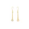 Yellow Gold Opalite Sun Ice Drop Earrings