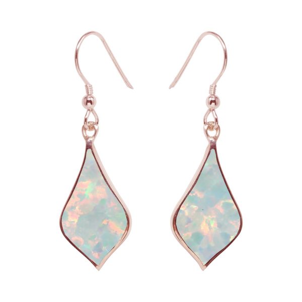 Rose Gold Opalite Sun Ice Drop Earrings