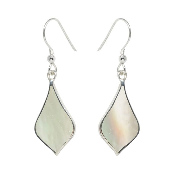 Silver Mother of Pearl Drop Earrings