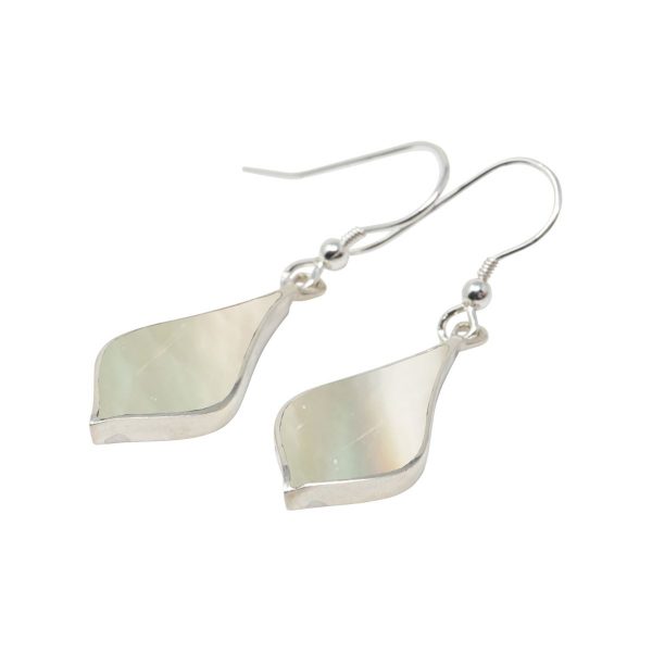 Silver Mother of Pearl Drop Earrings