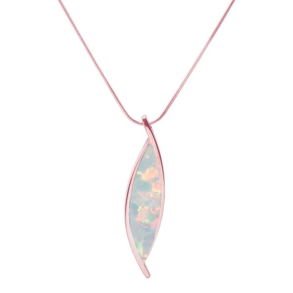 Rose Gold Opalite Sun Ice Pendant