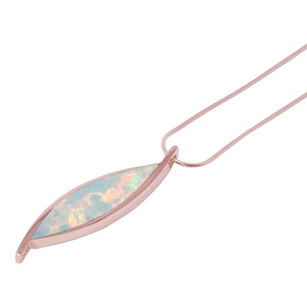 Rose Gold Opalite Sun Ice Pendant