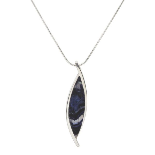 Silver Blue John Pendant